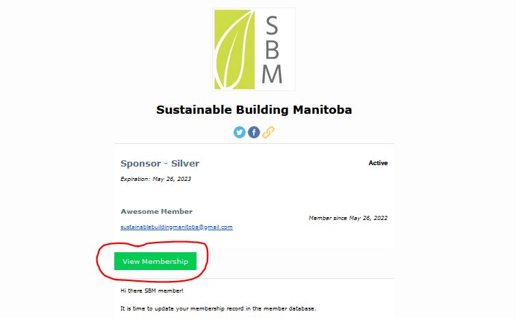 Click on View Membership click on green "View membership" button