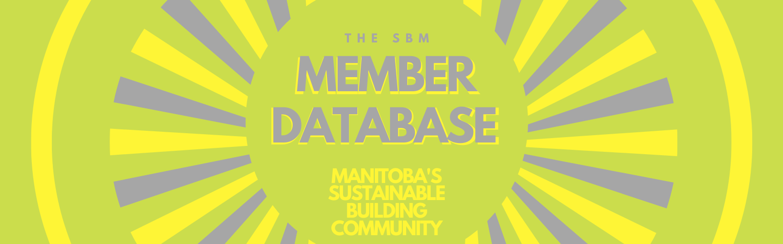 the SBM Member Database Manitoba's Sustainable Building Community