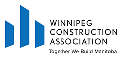 Winnipeg Construction Association Together we built Manitoba logo
